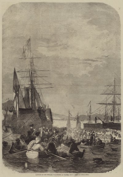 Landing of the English Volunteers at Naples by Konrad Grob